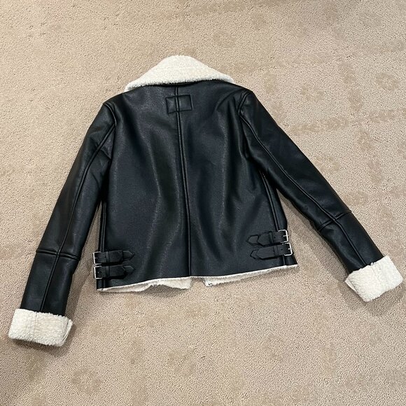 BLANK NYC Sherpa Bonded Leather Jacket - Picture 2 of 3